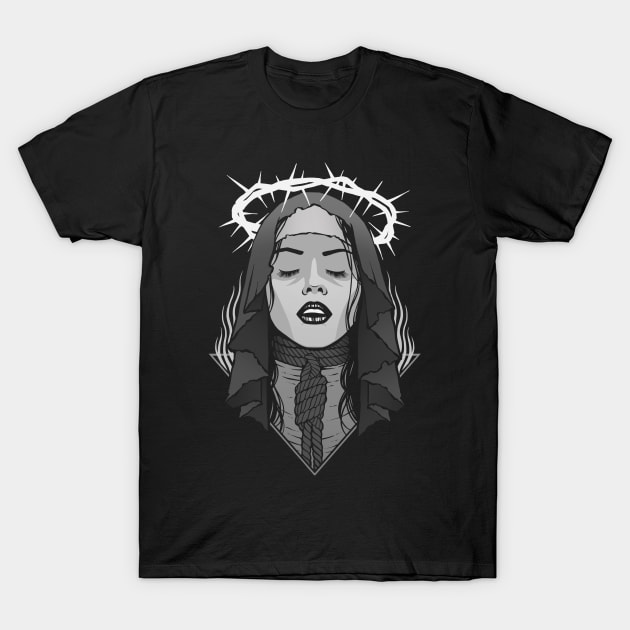 Dark Nun T-Shirt by Deniart